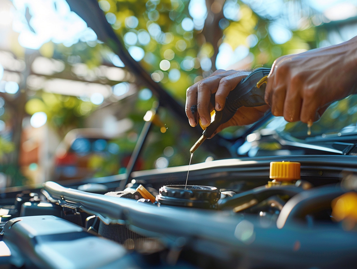 symptômes manque d huile voiture auto : signes et prévention :  voiture huile