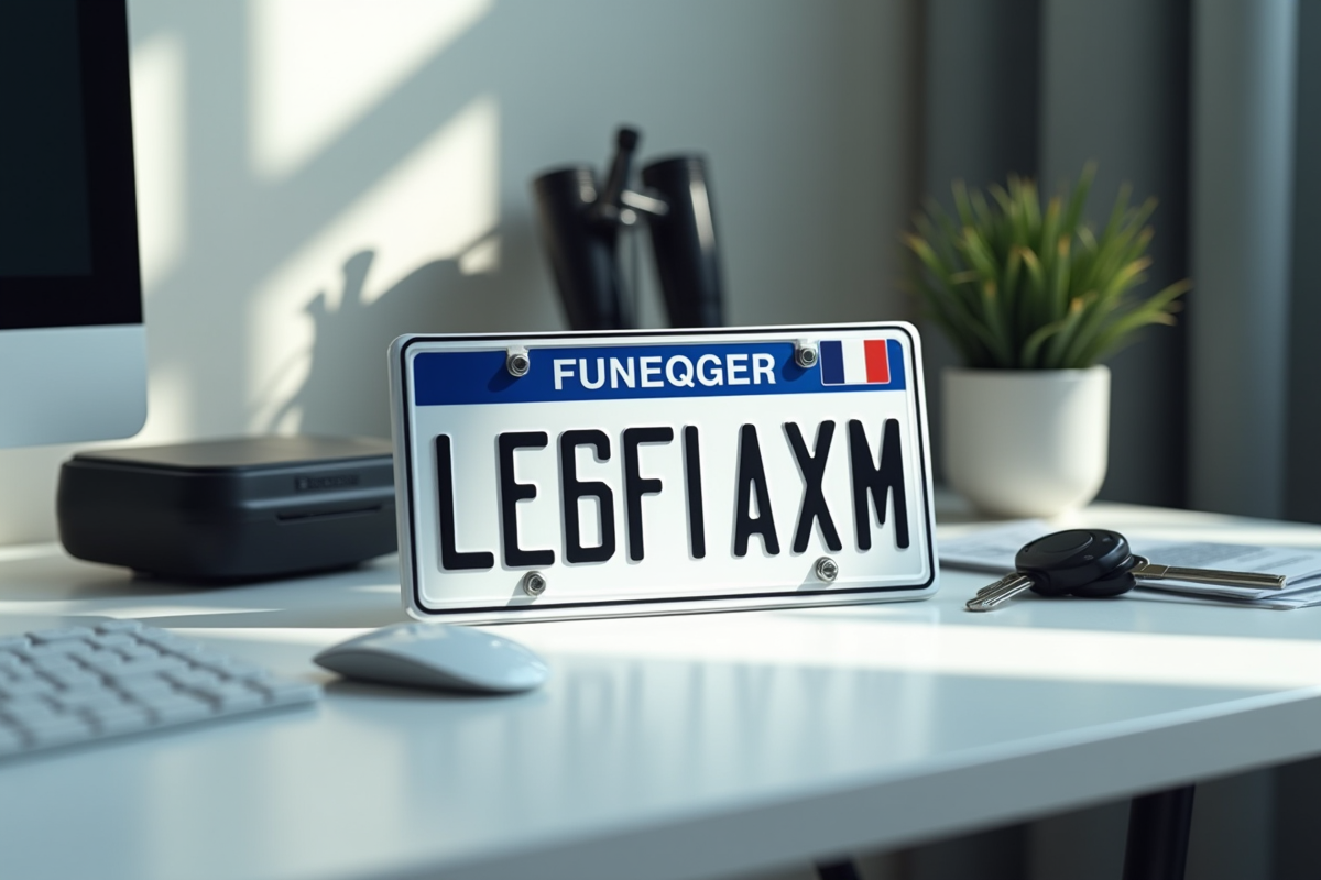 plaque immatriculation
