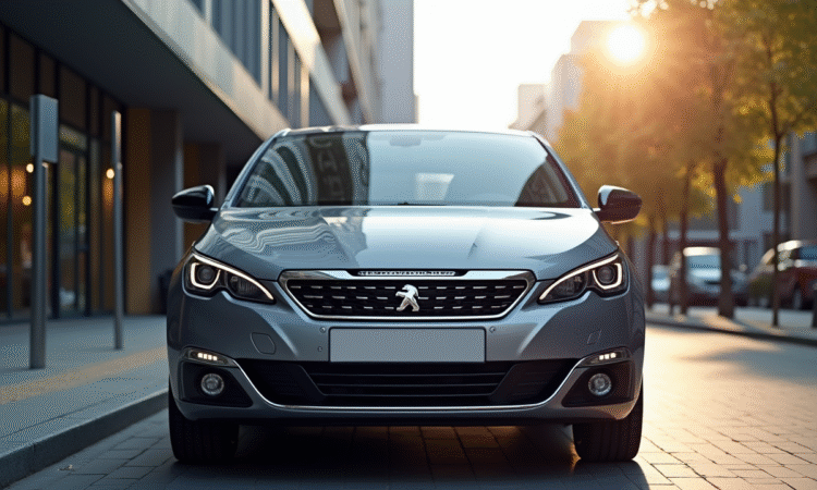 Peugeot 308 GT automatique en ville en journée