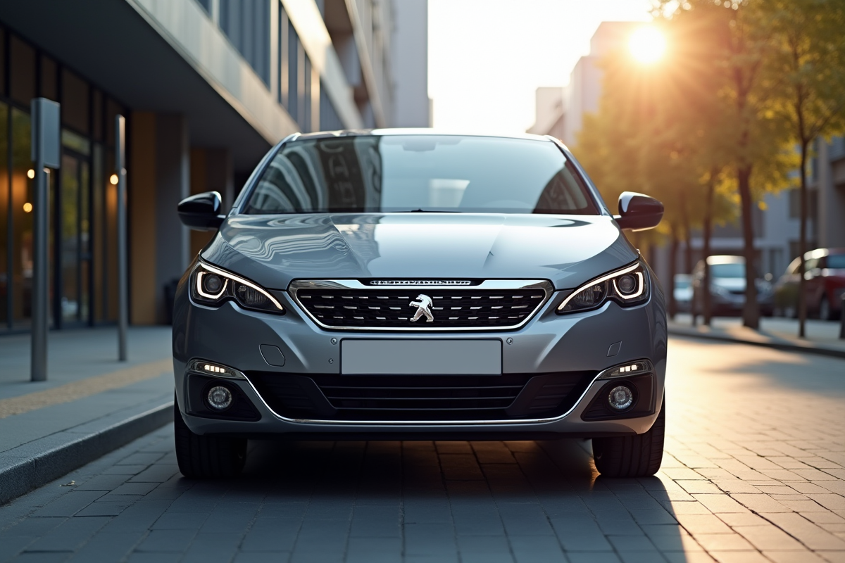 Peugeot 308 GT automatique en ville en journée